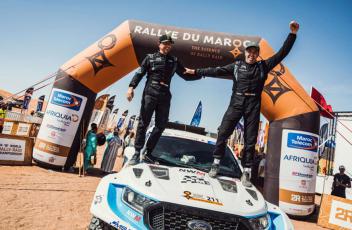 Nani Roma, Alex Haro, Ford Ranger T1+, terceros en el Rally de Marruecos 2023